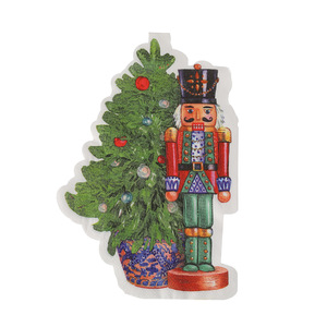 Nutcracker Soldier Shaped Paper Napkins 330mmx400mm Printed Christmas Holiday Napkins - Product Image 5