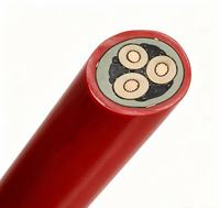 Câble minier flexible industriel moyenne tension 3,6/6 kV Zhongkai MYPTJ, conducteur en cuivre, isolation en caoutchouc, gaine CPE, 3x70mm²