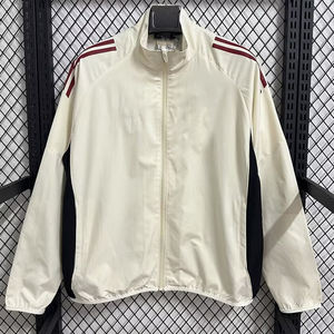 أحدث سترة واقية من الرياح طقم رياضي لكرة القدم لموسم 25 لأندية مدريد وبرشلونة، بدلة رياضية رجالية للتدريب والسفر مقاومة للرياح - Product Image 4