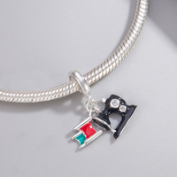 Breloques Pan Charms en argent, machine à coudre professionnelle, perle adaptée aux bracelets originaux, bijoux, remise de diplôme, pour les amateurs de quilting, Berluque DIY