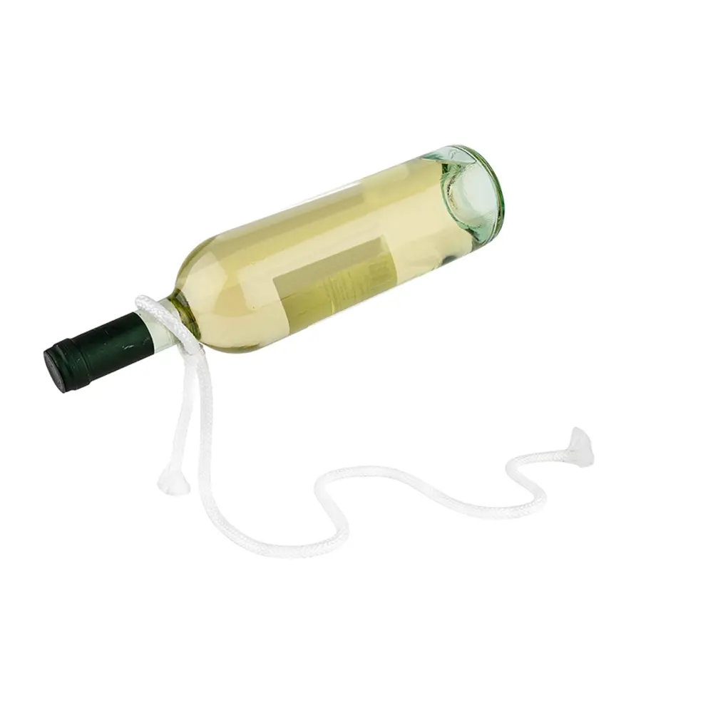 Großhandel moderne magische metall hängende leviterende Kette Weinglas-Ständer Regal schwimmender Weinhalter Weinflaschenhalter-Kette