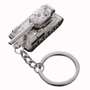 Porte-clés créatif en métal pour homme, modèle <span class=keywords><strong>T34</strong></span> de World of Tanks, petit cadeau pour la fête des pères, boucle suspendue - Product Image 5