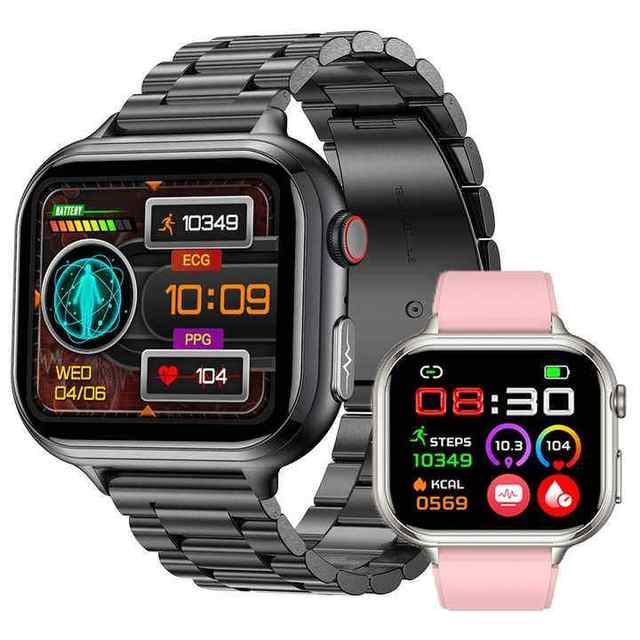 TK17 1.91-Inch Fashion Smartwatch Fitness Tracker PPG ECG BT Call 380mAh Health Monitoring IP68 Waterproof Reloj Smart Watch