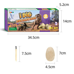 Kit de excavación arqueológica para niños, juguetes educativos para excavar up12, mezcla de dinosaurios, huevo, Paleontología, dino fósil - Product Image 2