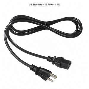 สายไฟ 3 ขา แบบ NEMA 5-15P ต่อ IEC C13 ขนาด 18AWG 10A 125V AC สำหรับคอมพิวเตอร์ตั้งโต๊ะ จอภาพ เซิร์ฟเวอร์  สายไฟสำรองสำหรับแหล่งจ่ายไฟ  OEM แบบกำหนดเอง - Product Image 6