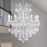 Lustre en cristal Maria-Thérèse de luxe en cristal K9 pour salle à manger, salon, chambre, entrée
