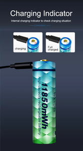 الجملة 3.7v بطارية ليثيوم أيون 18650 شاحن batre 18650 قابلة للشحن - Product Image 5