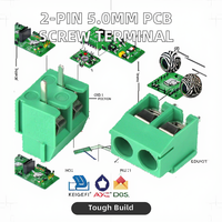 Connecteur de bornier à vis PCB 126-5.0-2p à 2 broches, contact en acier, 50A max. ampères continus, 11-20 AWG, pas de 5,0 mm, SZTuozhi pour