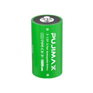 PUJIMAX 2025 nouvelles batteries rechargeables intelligentes de taille D batterie au lithium 1.5v avec port de charge type-c pour appareils ménagers - Product Image 1