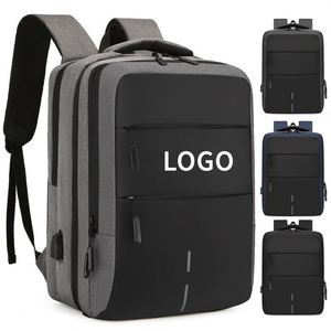 New Arrival Oxford Business Trip <b>Backpack</b> Men <b>Travel</b> Mochilas <b>Bags</b> With USB Customized Laptop <b>Backpack</b> - Product Image 1