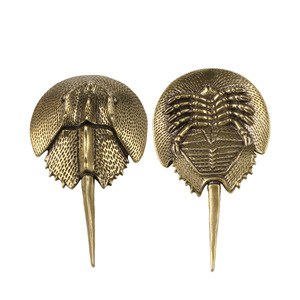 Ornamenti in Ottone con Motivi di Vita Marina Antica - Artigianato in Metallo Fatto a Mano per Decorazioni di Tartarughe Cinesi a Guscio Morbido - Product Image 2