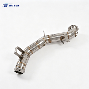 Downpipe haute performance FlowTech T304 en acier inoxydable pour Mercedes-Benz C63 W206 C63S M139 2.0T Prix direct usine - Product Image 1