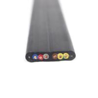 Kabel Flat Fleksibel YFFBG 4*60 Ribbon Control Konduktor Tembaga Selubung PVC 7AWG 105C Merek LIBIN untuk Crane Elevator Transportasi