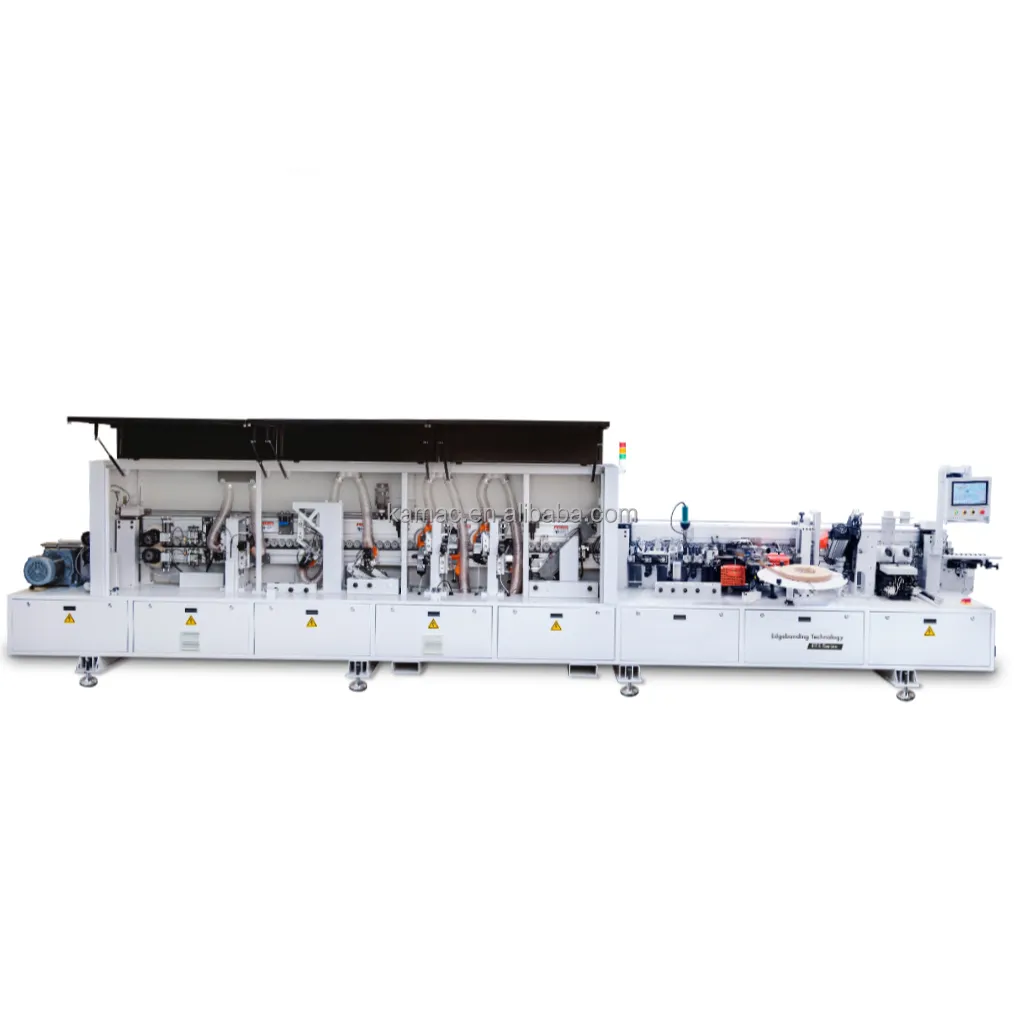 KAMAC Best fully automatic corner rounding and double trimming MDF PVC edge banding machine