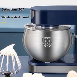 Petit robot pâtissier électrique domestique 5L avec bol mélangeur en acier inoxydable, pétrin, machine à faire de <span class=keywords><strong>la</strong></span> crème, faible <span class=keywords><strong>bruit</strong></span>, tête inclinable - Product Image 2