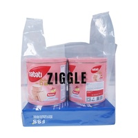 Sacs en plastique transparents LDPE personnalisés avec logo imprimé, sacs de shopping réutilisables pour l'emballage de détail