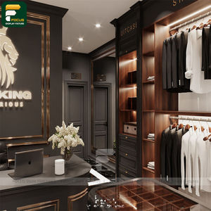 Expositor de Lujo Ligero para Boutique de Ropa, Armario Colgador con Detalles en Latón, Destaque Visual - Product Image 6