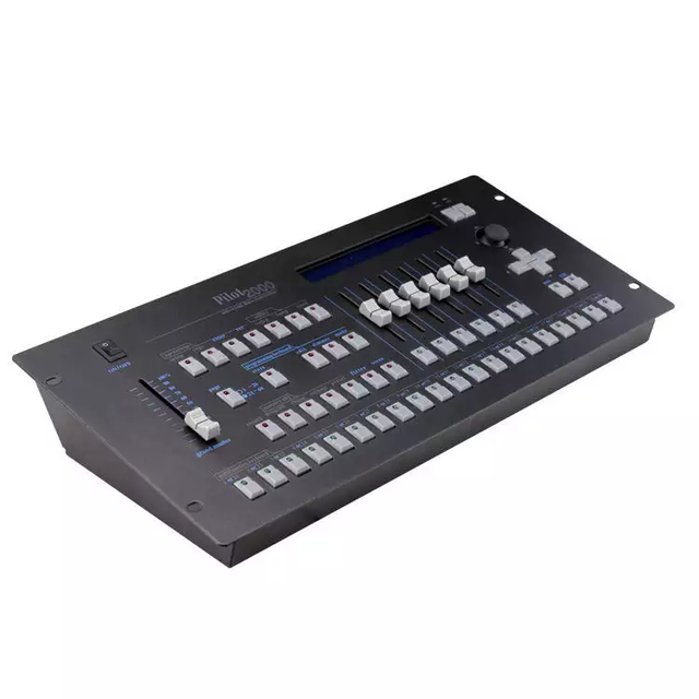 VanGaa Professional DJ Controller Used Audio Console Mixer Pilot 2000 DMX512 Controller with Flight Case for Stage Lighting