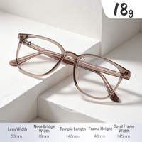 Monturas de Gafas Ópticas Clásicas de Acetato con Aro Completo, Unisex para Adultos, Aptas para Cualquier Forma de Rostro, Gafas de Lectura Duraderas, Venta al Por Mayor