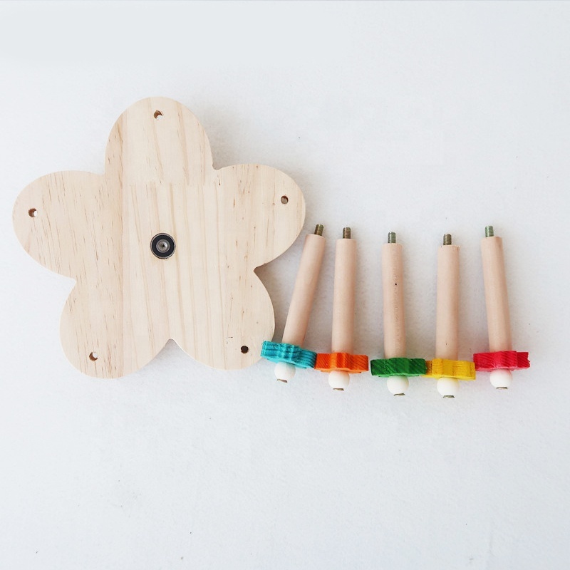 Natural Sola Wood Balls Toy Bird