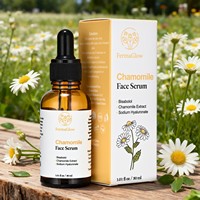 Kit de Soins Visage Apaisant et Hydratant à la Camomille Fermentée : Nettoyant, Tonique, Sérum, Crème et Masque à l'Argile pour Peaux Sensibles