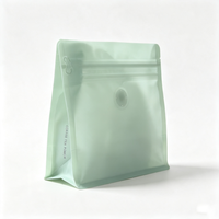 Pochette à fond plat recyclable et réutilisable, petit emballage de 20g pour le stockage du café à domicile
