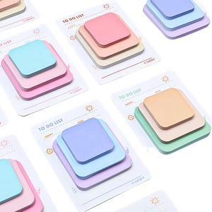 Snoepachtig schattig Koreaans creatief notitieblok in meerdere formaten voor <span class=keywords><strong>school</strong></span>, studenten, zelfklevende notities, 90 vel/notitieblok, logo aanpasbaar, schrijfwaren - Product Image 2