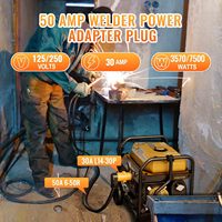 Fiche adaptateur NEMA L14-30P vers 6-50R, générateur à verrouillage torsadé de 30 A à 50 A Fiche mâle à 4 broches vers prise de soudage 250V à 3 broches
