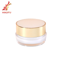 Stock Disponible – Pots Cosmétiques Anti-Lumière Noire 5g-30g avec Bouchon Rotatif, Couleur Personnalisée, Surface Estampillée Or, Forme Cylindrique, Bouteilles Vides en PS/PP