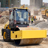 Rouleau compresseur à vibration simple de fabrication chinoise, 4, 6, 8 et 10 tonnes, équipement de construction routière, forte force de compactage