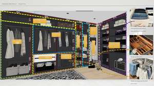 Armadio Moderno Eco-Friendly per Camera da Letto - Mobili Modulari con Pannelli in Legno Massello Laminato, Grande Capacità e 5+ Cassetti - Product Image 3