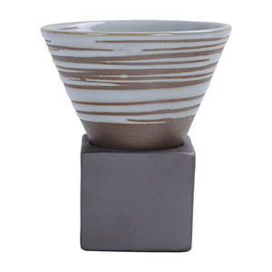 Tasse à <span class=keywords><strong>latte</strong></span> en céramique en grès japonais de 200ml sans poignée et avec base en céramique - Product Image 6