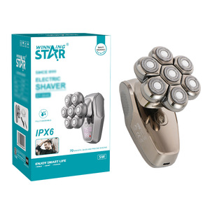 เครื่องโกนหนวดไฟฟ้า Winning Star รุ่น 7D Blade IPX6 กันน้ำ ชาร์จผ่าน USB สำหรับผู้ชาย - Product Image 1