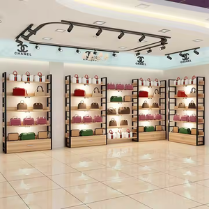 Vitrina Exhibidora de Cosméticos Personalizada <span class=keywords><strong>para</strong></span> Muebles de Tienda Minorista con Estantes de Pared de Supermercado, Material de Madera y Metal - Product Image 3