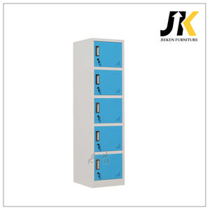 خزانة فولاذية 5 طبقات من الفولاذ المقاوم للصدأ بسعر منخفض من Almirah مفردة 5 مستقلة من المعدن لورشة عمل مدرسة صالة الألعاب الرياضية - Product Image 2