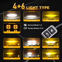 Projecteurs LED Haute Puissance pour Moto, Feux Auxiliaires pour ADV BMW GS 1250 Adventure avec Faisceau de Câblage Stroboscopique et Interrupteur