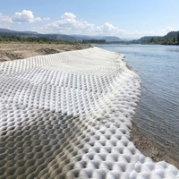 Coffrage en tissu géotextile rempli de ciment de 15 cm d'épaisseur pour le contrôle de l'érosion des berges fluviales