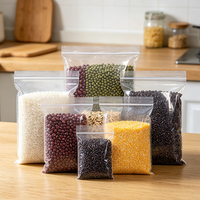 Sacs refermables en PE transparent de qualité alimentaire, sachets d'emballage en plastique transparent pour bonbons, noix, en-cas et petits articles