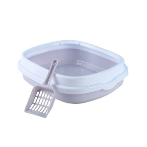 Caja de arena semicerrada para gatos, bandeja de inodoro de gran espacio para evitar salpicaduras, productos para gatitos, arena <span class=keywords><strong>grande</strong></span>, colchas para gatos - Product Image 5