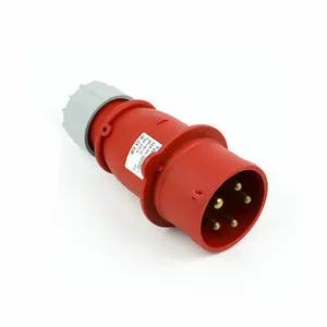 China Manufacturers Outdoor Waterproof 16A 3P+E Universal Industrial Plug