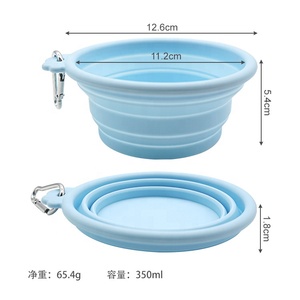 Nouvelle gamelle portable pour chien, pliable et télescopique, en silicone alimentaire, pour voyage en extérieur et intérieur, écologique - Product Image 2