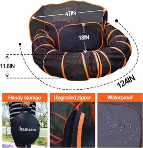 Yüksek kaliteli özelleştirilebilir boyutu Pop-Up katlanır <span class=keywords><strong>Pet</strong></span> çadır nefes Oxford kumaş naylon kafes küçük hayvanlar için basit çelik tel - Product Image 2