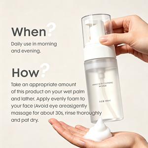 Nettoyant Visage Moussant à Marque Blanche avec Collagène Hydrolysé, Allantoïne et Extraits Végétaux Apaisants pour Tous Types de Peaux - Product Image 6