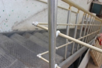Balustrade en aluminium 16 mm, support de barre transversale pour main courante / connecteur de tuyau de main courante 16 mm / accessoire de main courante d'escalier