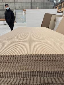Pannello Murale in Impiallacciatura di Rovere Bianco Personalizzato, <span class=keywords><strong>Spessore</strong></span> 9mm, Design 3D Convesso e Concavo in MDF per Decorazione d'Interni - Product Image 4