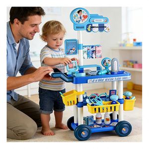 Learning Doctor <b>Toy</b> <b>Set</b> Children Medical <b>Tools</b> Pretend Play Hospital Clinic Educational Role Playing Activity <b>Toys</b> Gift - Product Image 2