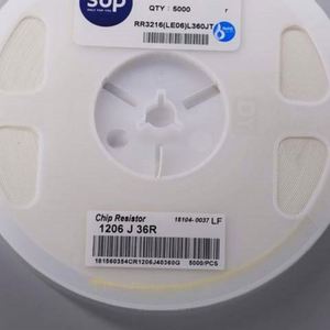 Manufacturer Direct RR3216 LE06L360JT 1206 3216 Resistors Chip Resistors SMD Resistors 36ohm 5% 1/4W Thick Film Resistor - Product Image 1