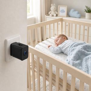WiFi Charger Camera EU UK <b>Plug</b> HD Indoor Security Camera <b>Wall</b> <b>Socket</b> Camera - Product Image 2