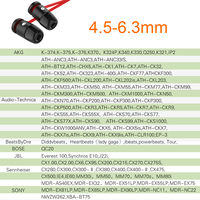 Embouts d'oreille bon marché Embouts d'oreille en mousse à mémoire de forme de remplacement Embout intérieur 4.5mm pour AKG, Bose, Audio-Technica, JBL, Sennheiser, Sony