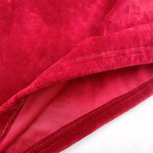 Custom Gift Bags Luxury <b>Gold</b> Foil Logo Jewelry Velvet Red Bag - Product Image 5